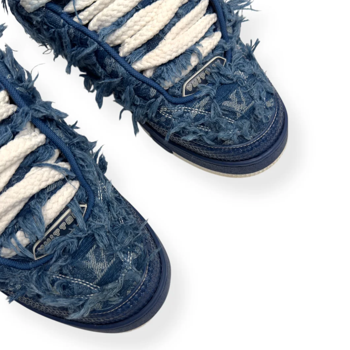 LOUIS VUITTON DISTRESSED DENIM LV SKATE