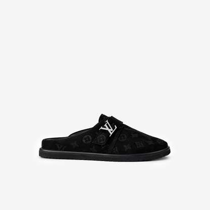 Louis Vuitton Easy Line Mule – Black Monogram Empreinte Suede