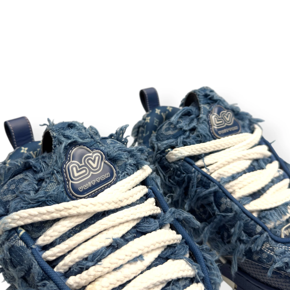 LOUIS VUITTON DISTRESSED DENIM LV SKATE