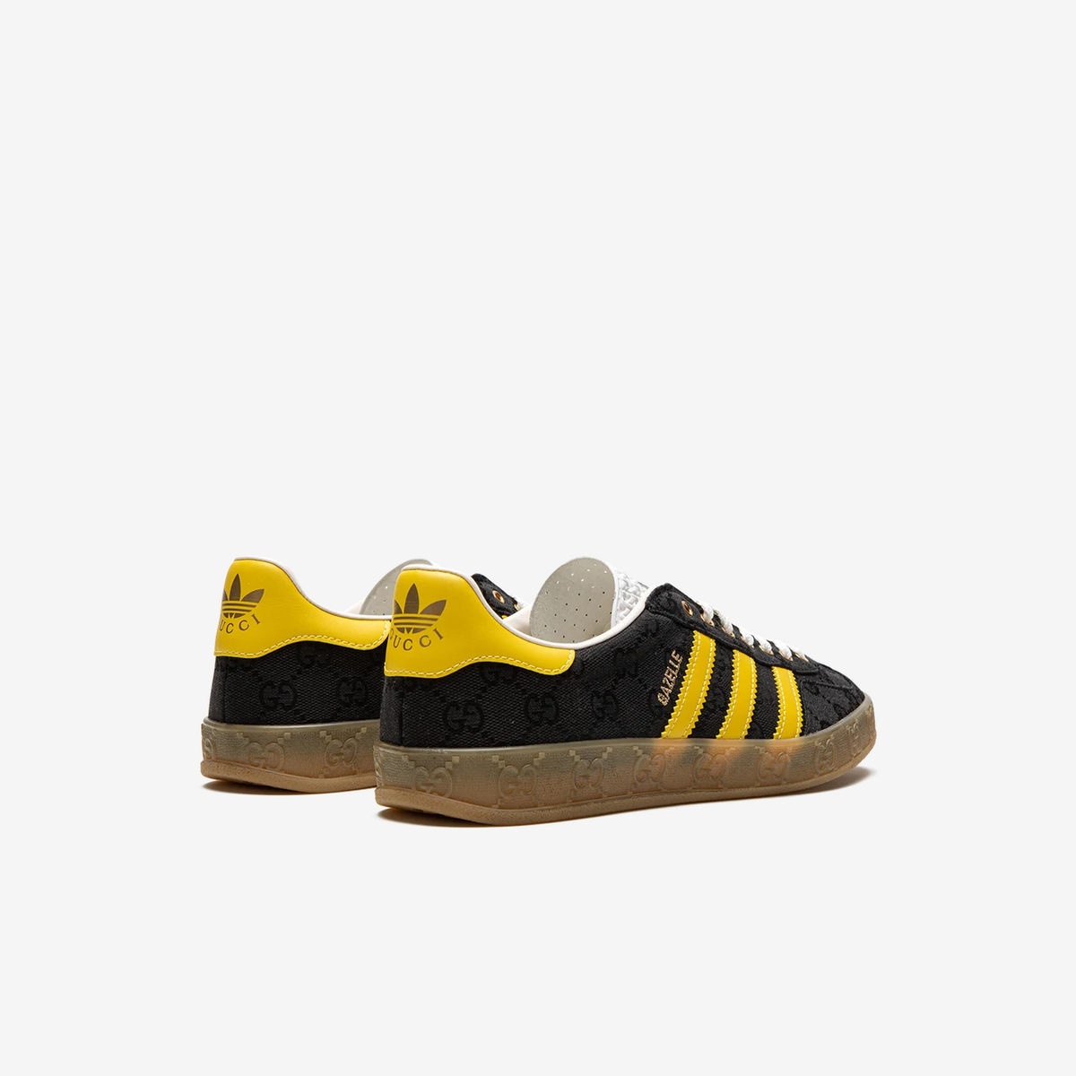 Gucci x Adidas Gazelle Retro G-Monogram Black Yellow Limited Edition
