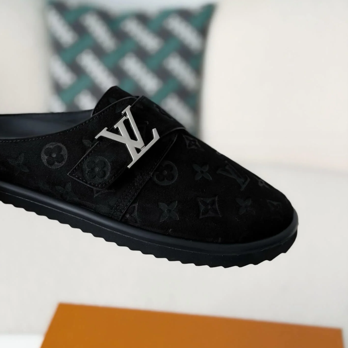 Louis Vuitton Easy Line Mule – Black Monogram Empreinte Suede