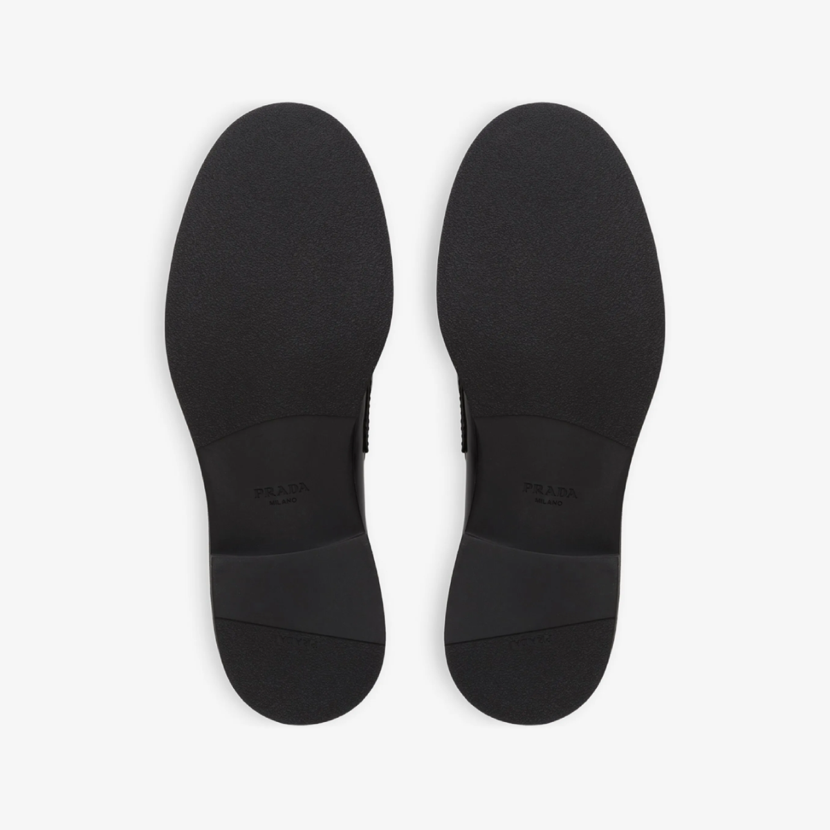 Prada brushed leather loafers
