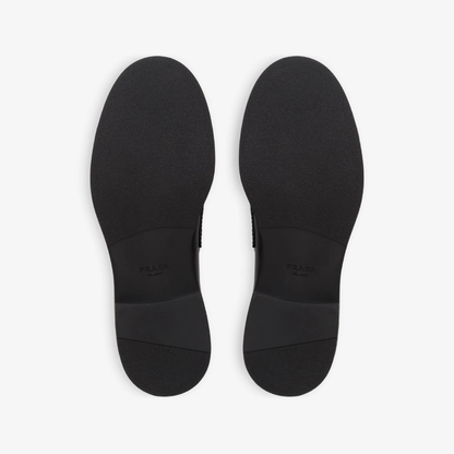 Prada brushed leather loafers