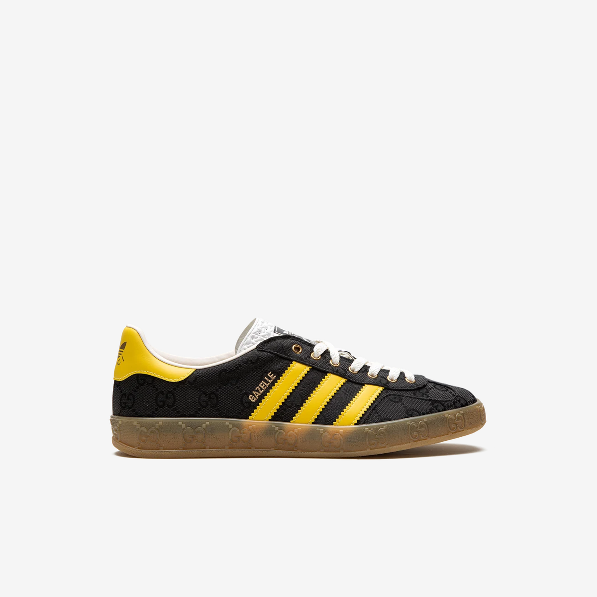 Gucci x Adidas Gazelle Retro G-Monogram Black Yellow Limited Edition