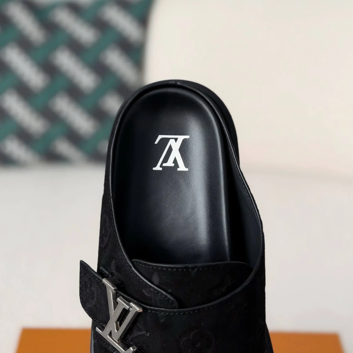 Louis Vuitton Easy Line Mule – Black Monogram Empreinte Suede