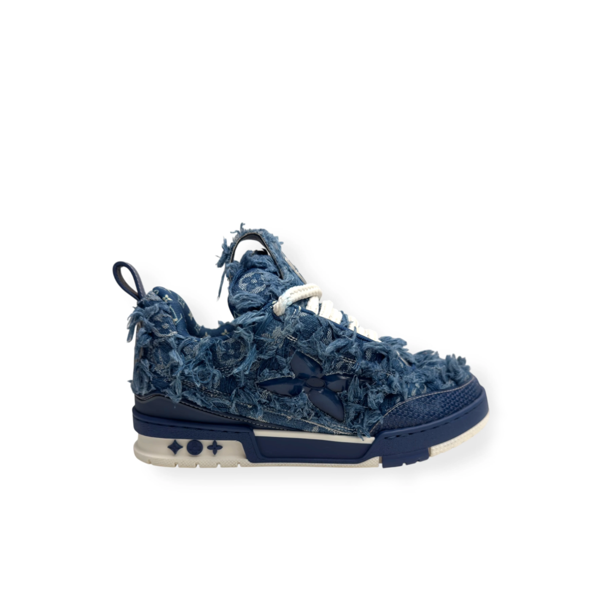 LOUIS VUITTON DISTRESSED DENIM LV SKATE