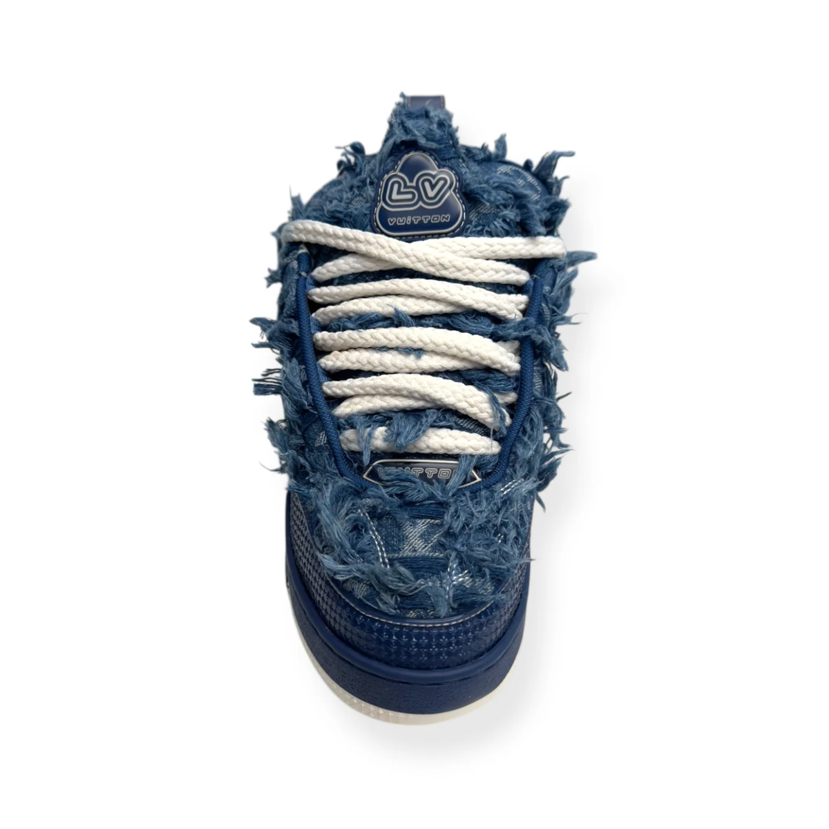 LOUIS VUITTON DISTRESSED DENIM LV SKATE