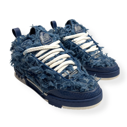 LOUIS VUITTON DISTRESSED DENIM LV SKATE